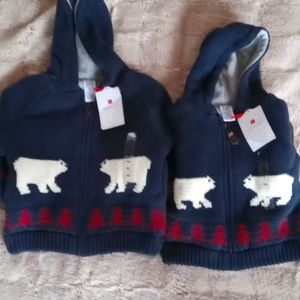 Gap classic holiday sweaters. Sizes 2 and 12-18 mos.